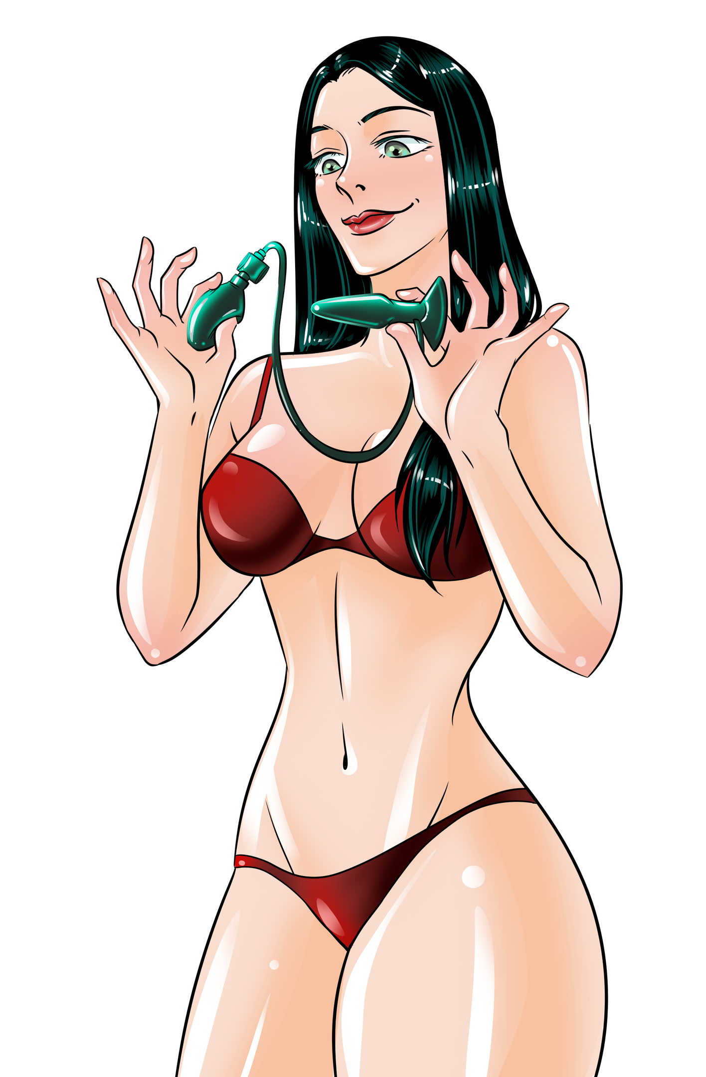 Step #2 – Gather Your Essential Supplies Ivy holding essential supplies for anal training.