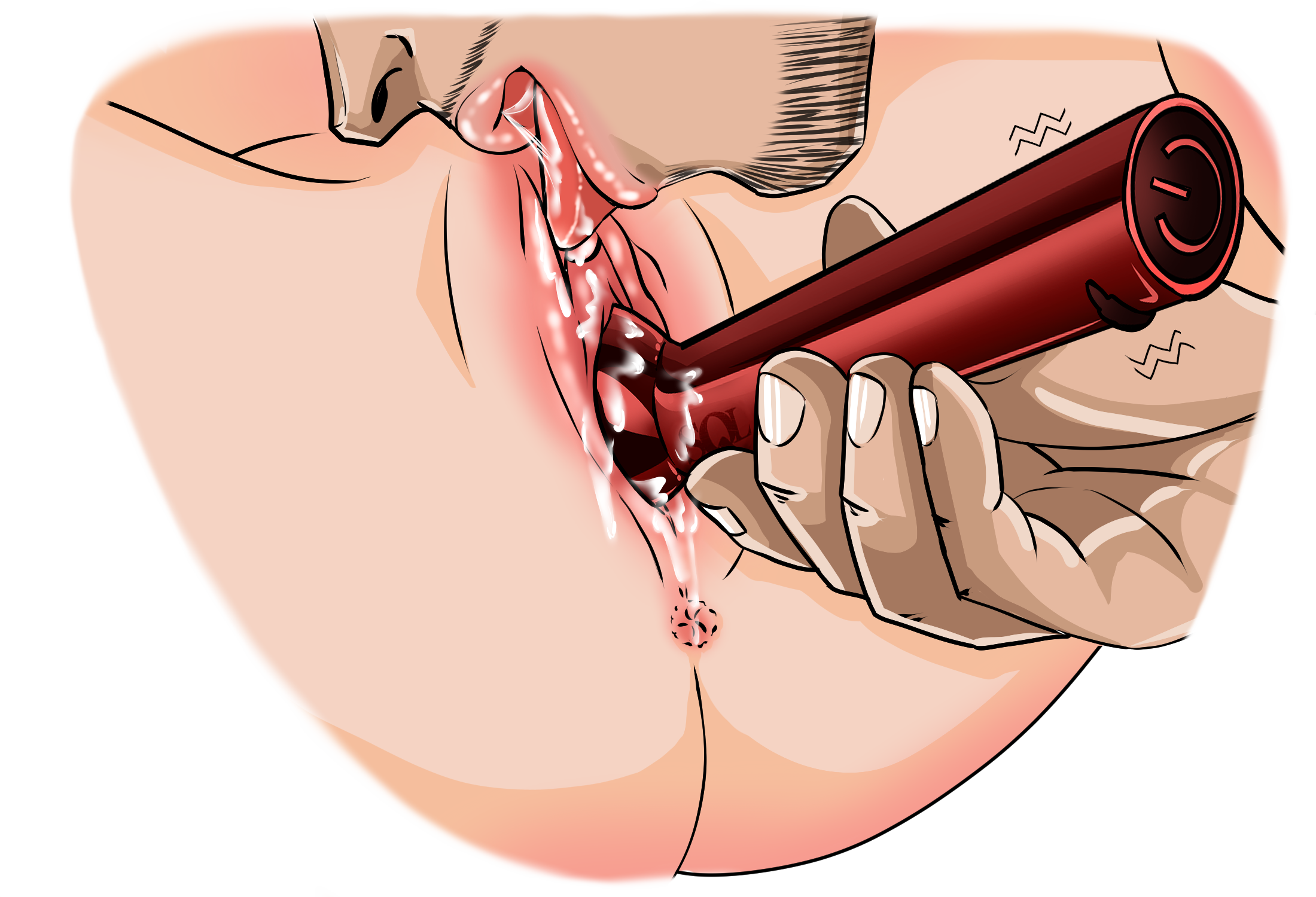 Combo #4 – G-Spot Massage + Oral Sex Marco combines oral stimulation with G-spot massage using a red vibrator on Ivy.